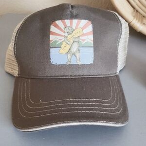Iconic California Bear trucker Velcro adjustable hat